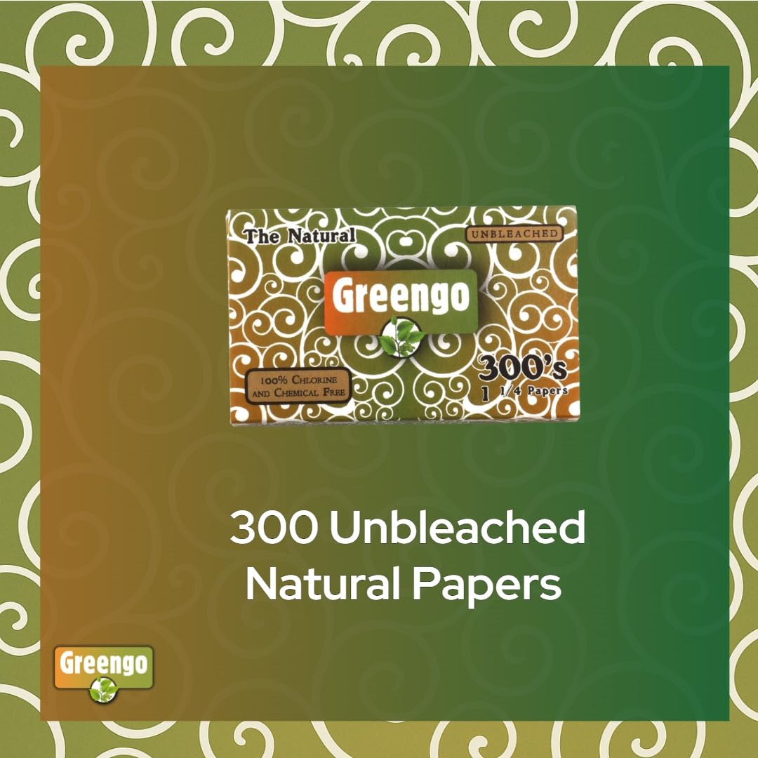 DNA – Paper Chase 12'' Green Limited 300 Amazon.com: Greengo 300 Unbleached Natural Papers 1 1/4 Size - 5 x
